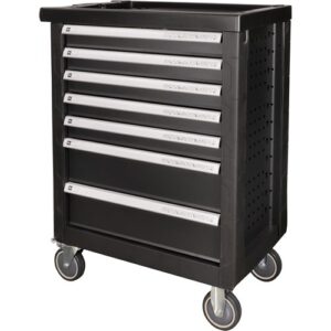 JBM työkaluvaunu työkaluilla 172 osaa musta "Black Edition"