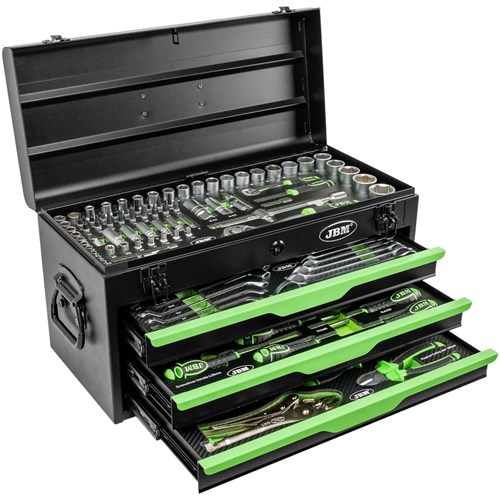 JBM työkalulaatikko työkaluilla 143 osaa